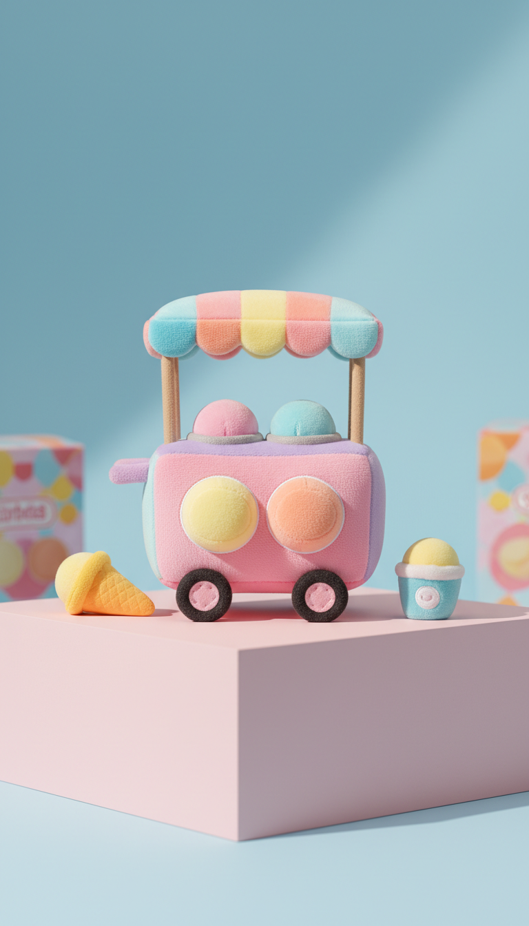 Sorbetes Ice Cream plushie